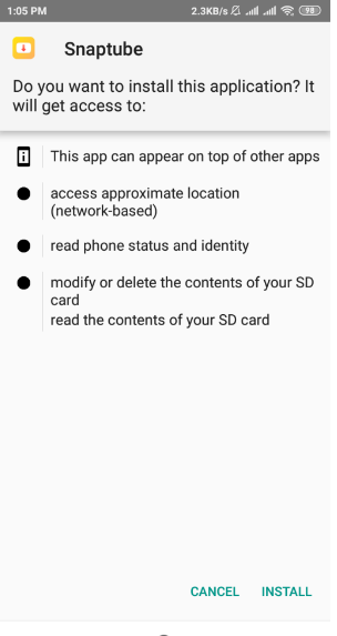 how to install snaptube